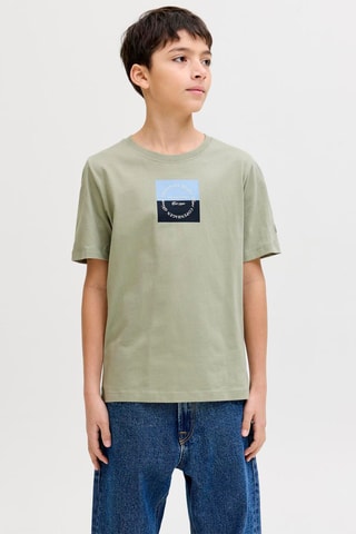 Biologisch Katoenen T-shirt Regular Fit -  Zeegroen