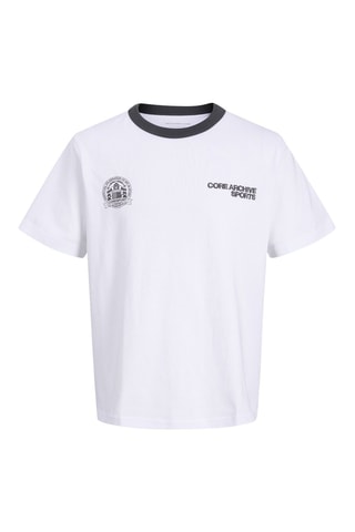Biologisch Katoenen T-shirt Relaxed Fit -  Wit
