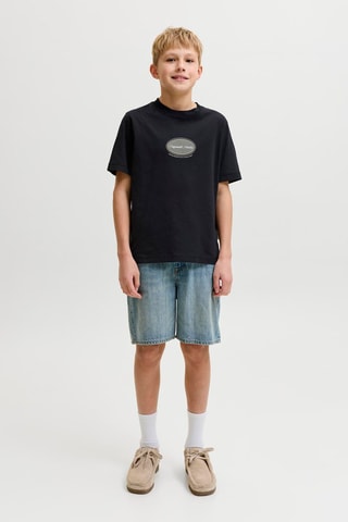 Biologisch Katoenen T-shirt Relaxed Fit -  Zwart