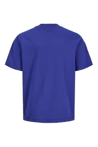 Biologisch Katoenen T-shirt Relaxed Fit -  Koningsblauw
