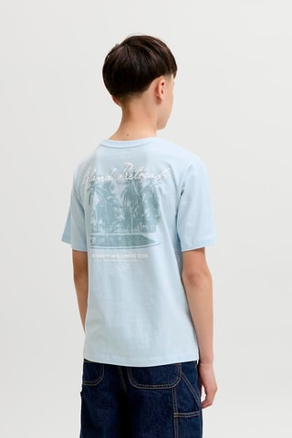 T-shirt Loose Fit - Jack&Jones -  Hemelsblauw