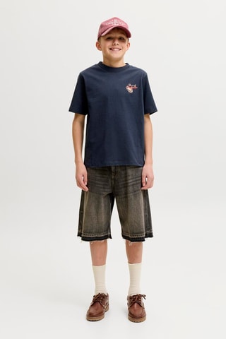 T-shirt Relaxed Fit - Jack&Jones -  Marineblauw