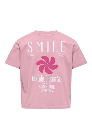 Biologisch Katoenen T-shirt - Roze - Only