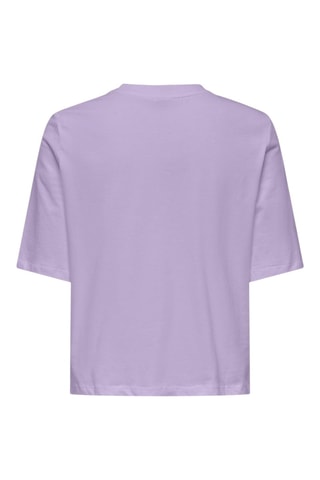 Biologisch Katoenen T-shirt - Paars - Only