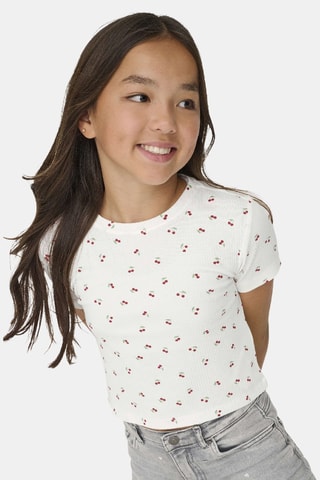 Biologisch Katoenen T-shirt - Wit - Only