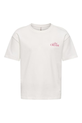 Biologisch Katoenen T-shirt - Wit - Only