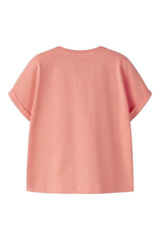 Biologisch Katoenen T-shirt - Koraalrood - Name It