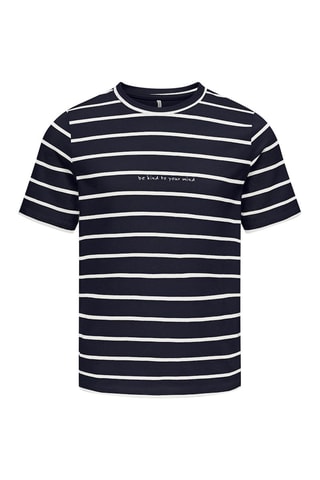 Biologisch Katoenen T-shirt Regular Fit -  Nachtblauw