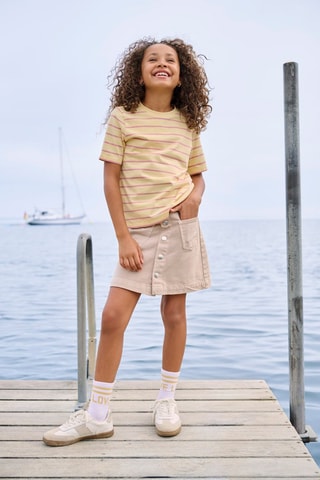 Biologisch Katoenen T-shirt Regular Fit -  Geel