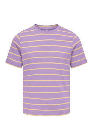 Biologisch Katoenen T-shirt Regular Fit -  Lichtpaars