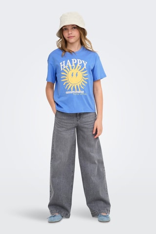 Biologisch Katoenen T-shirt Loose Fit -  Kobaltblauw