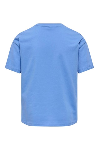 Biologisch Katoenen T-shirt Loose Fit -  Kobaltblauw