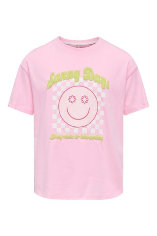 Biologisch Katoenen T-shirt Loose Fit -  Roze