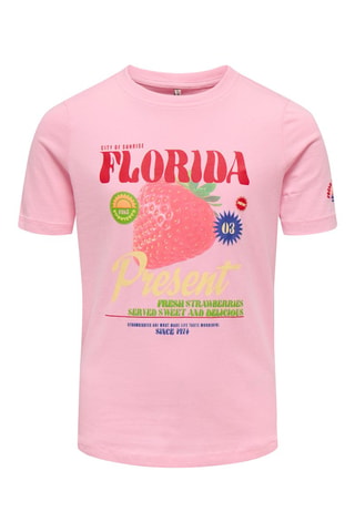 Biologisch Katoenen T-shirt Regular Fit -  Roze