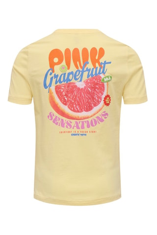 Biologisch Katoenen T-shirt Regular Fit -  Geel