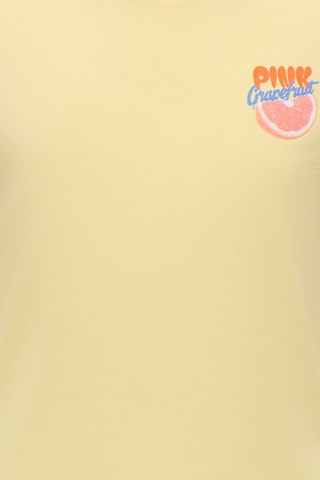 Biologisch Katoenen T-shirt Regular Fit -  Geel