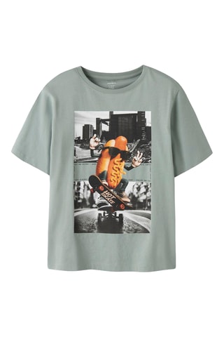 T-shirt - Donkergroen Name it