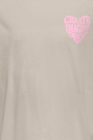 Biologisch Katoenen T-shirt - Taupe - Kids Only