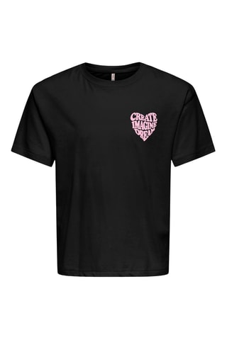 Biologisch Katoenen T-shirt - Zwart - Kids Only