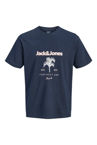 Biologisch Katoenen T-shirt Regular Fit -  Marineblauw
