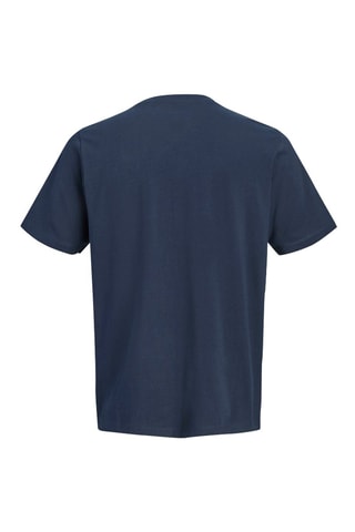 Biologisch Katoenen T-shirt Regular Fit -  Marineblauw