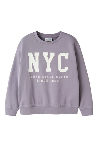 Biologisch Katoenen Sweater - Lila - Name It