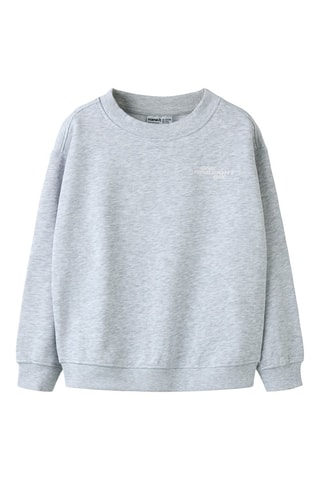 Biologisch Katoenen Sweater - Lichtgrijs - Name It