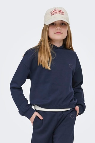 Sweater met capuchon - Marineblauw - Kids Only