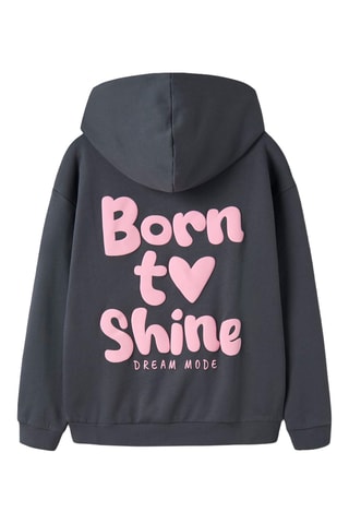 Biologisch Katoenen Sweater met Capuchon - Donkerblauw - Name it