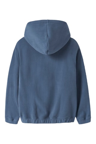 Fleece Sweater met Capuchon - Indigoblauw - Name it
