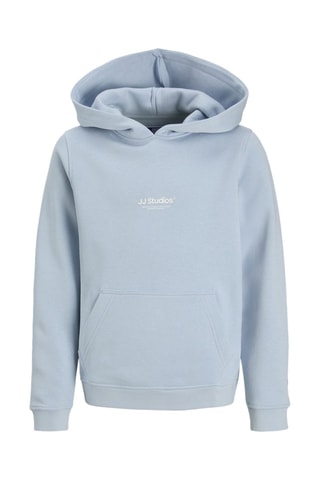 Biologisch Katoenen Sweater met Capuchon - Hemelsblauw - Jack&Jones Junior