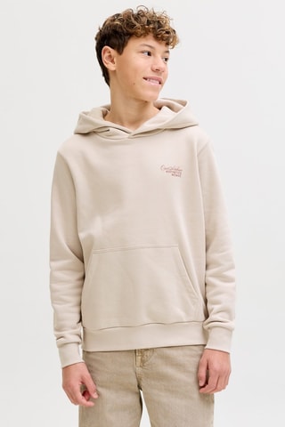 Biologisch Katoenen Sweater met Capuchon - Beige - Jack & Jones