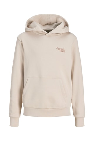 Biologisch Katoenen Sweater met Capuchon - Beige - Jack & Jones