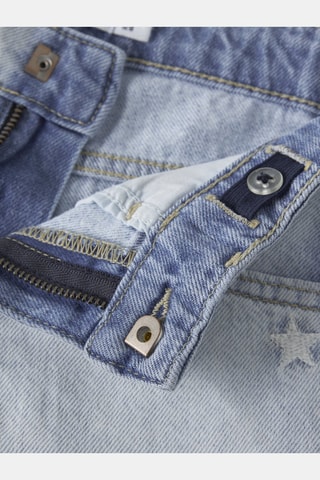 Denim en Biologisch Katoenen Short - Lichtblauw - Name It