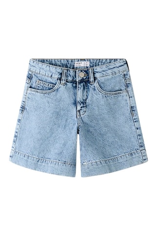 Spijkershort Regular Fit -  Blauw en Grijs