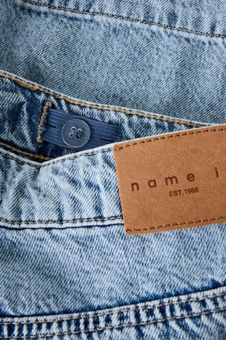 Spijkershort Regular Fit -  Blauw en Grijs