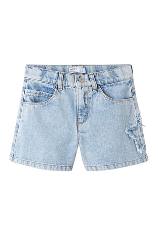 Spijkershort Mom Fit -  Blauw en Grijs