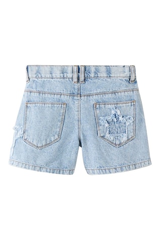 Spijkershort Mom Fit -  Blauw en Grijs