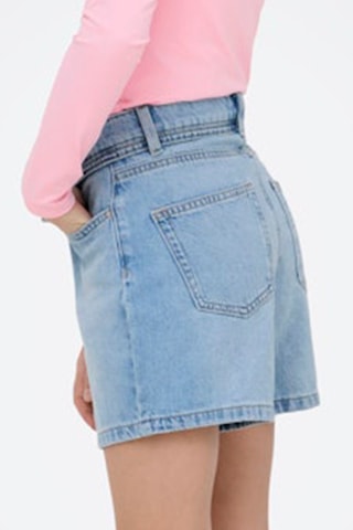 Spijkershort Regular Fit -  Hemelsblauw