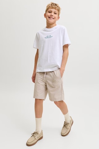 Biologisch Katoenen Bermuda Regular Fit Hoge Taille - Jack&Jones -  Beige
