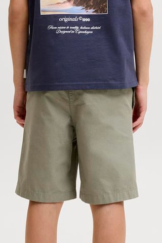 Biologisch Katoenen Bermuda Regular Fit Hoge Taille - Jack&Jones -  Kaki