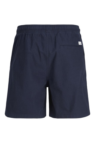 Biologisch Katoenen en Linnen Bermuda - Marineblauw - Jack&Jones Junior