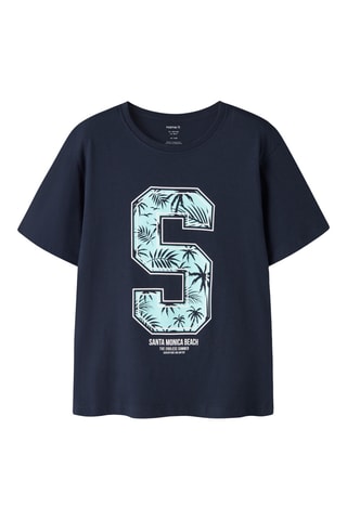 T-shirt - Marineblauw - Name it