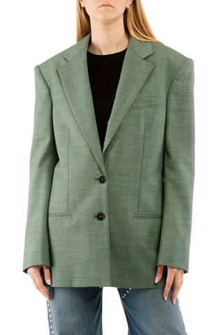 Blazer slim en laine - Vert
