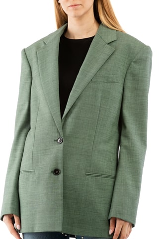 Blazer slim en laine - Vert