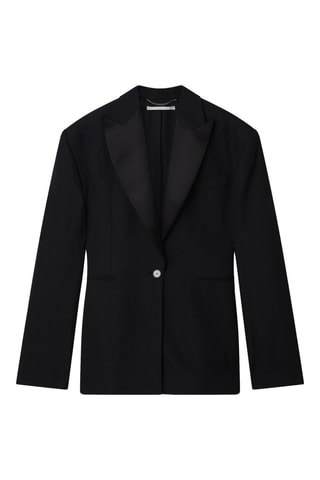 Robe courte en laine - Noir