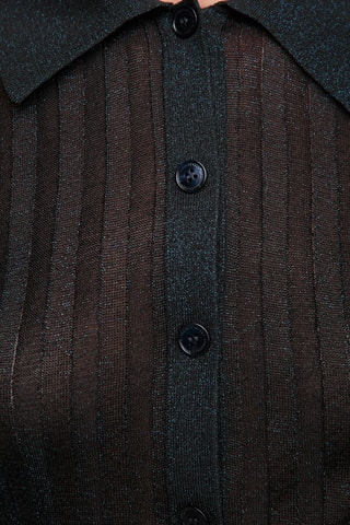Top - Bleu marine et noir