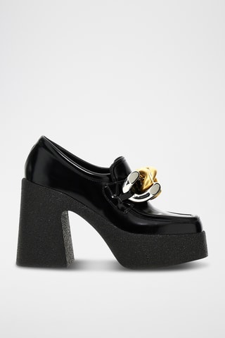 Mocassins à talons - Noir