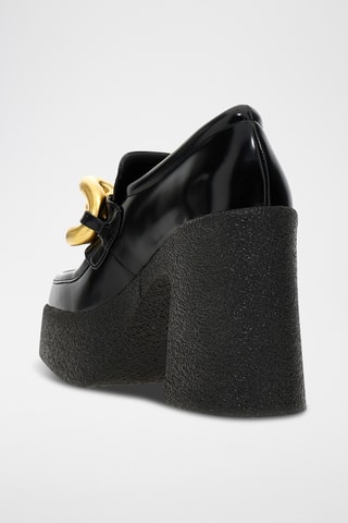 Mocassins à talons - Noir