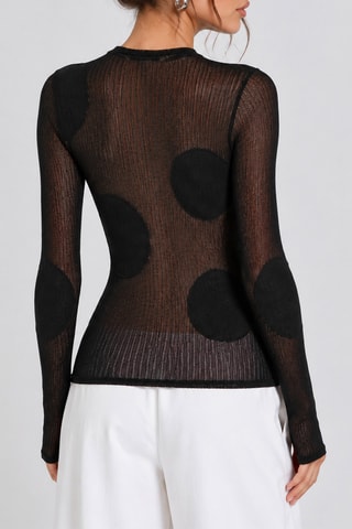 Top en laine - Noir